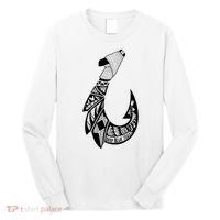 Tribal Hawaiian Hook Fishing Long Sleeve Shirt thumb 0