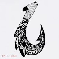Tribal Hawaiian Hook Fishing Long Sleeve Shirt thumb 2