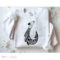 Tribal Hawaiian Hook Fishing Sweatshirt thumb 2