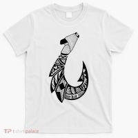 Tribal Hawaiian Hook Fishing T-Shirt thumb 0