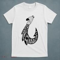 Tribal Hawaiian Hook Fishing T-Shirt thumb 5