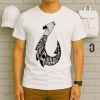 Tribal Hawaiian Hook Fishing T-Shirt thumb 6