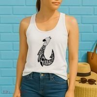 Tribal Hawaiian Hook Fishing Women's Tank Top thumb 2