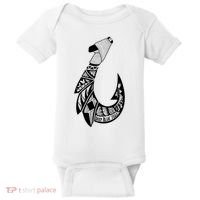 Tribal Hawaiian Hook Fishing Baby Bodysuit thumb 0