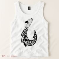 Tribal Hawaiian Hook Fishing Tank Top thumb 2