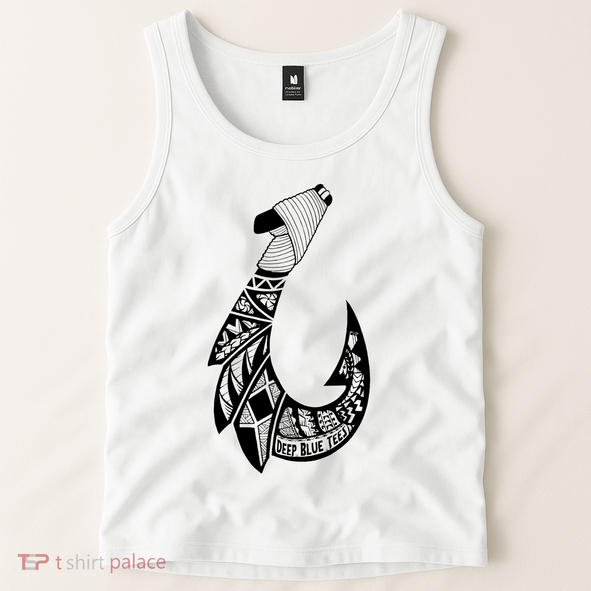 Tribal Hawaiian Hook Fishing Tank Top