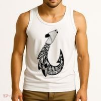 Tribal Hawaiian Hook Fishing Tank Top thumb 3