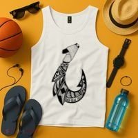 Tribal Hawaiian Hook Fishing Tank Top thumb 4