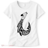 Tribal Hawaiian Hook Fishing Women's T-Shirt thumb 0