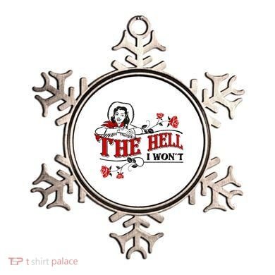 The Hell I Wont Flower Apparel For Life Ornament