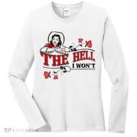 The Hell I Wont Flower Apparel For Life Women's Long Sleeve Shirt thumb 0