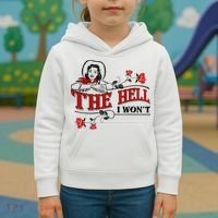 The Hell I Wont Flower Apparel For Life Kids Hoodie thumb 3