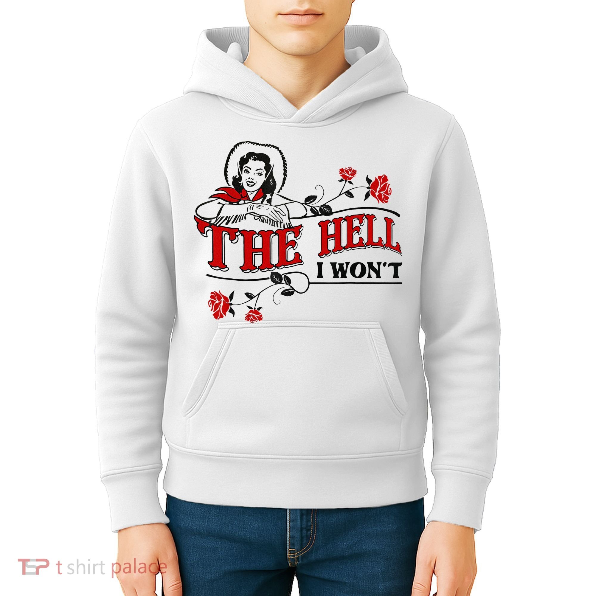 The Hell I Wont Flower Apparel For Life Kids Hoodie