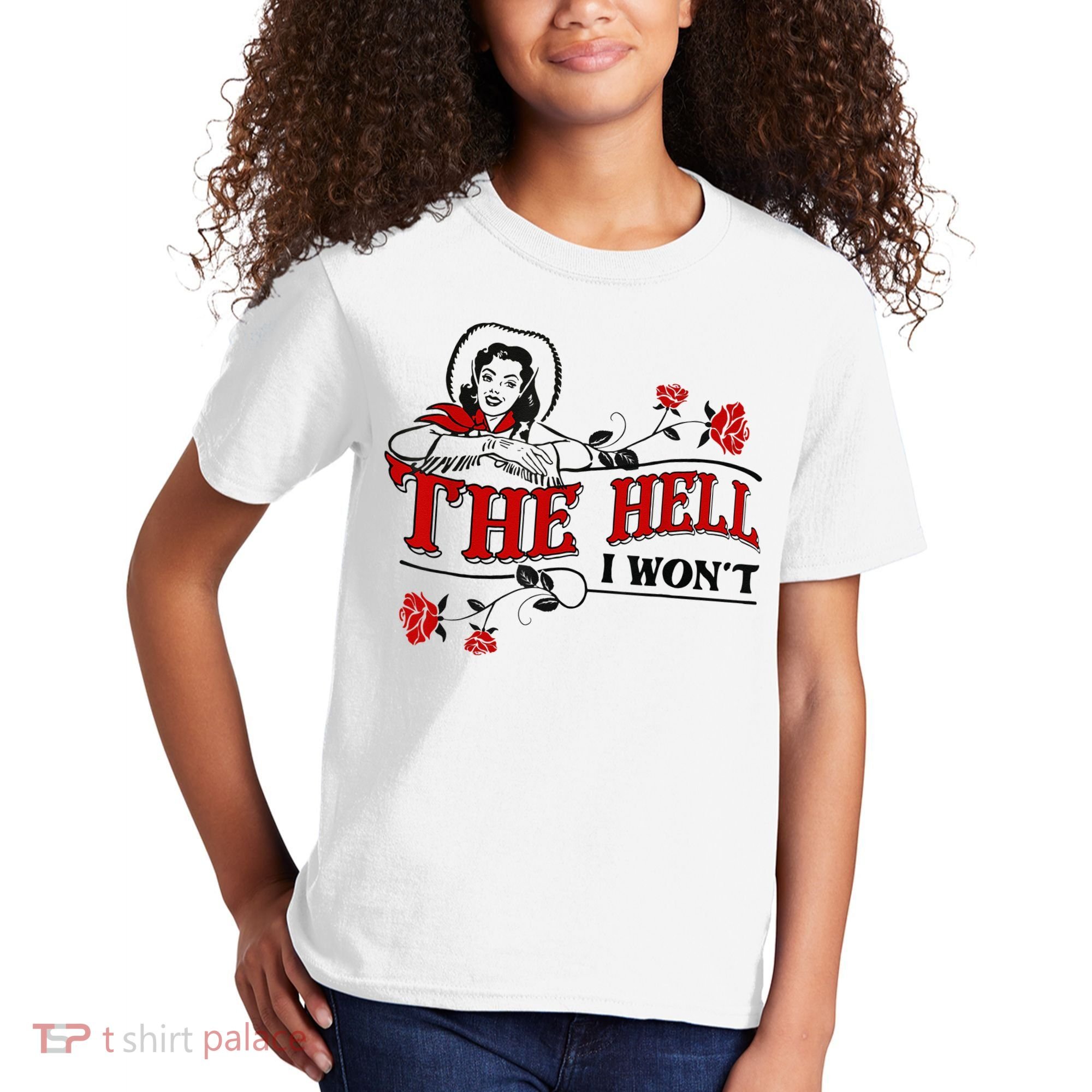 The Hell I Wont Flower Apparel For Life Kids T-Shirt