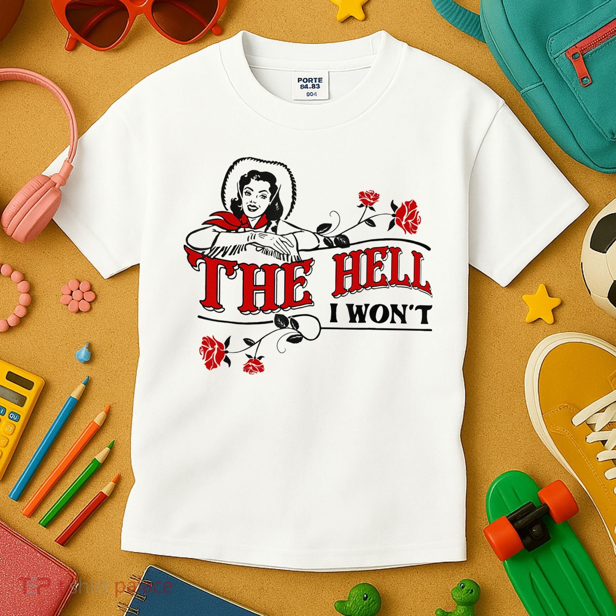 The Hell I Wont Flower Apparel For Life Kids T-Shirt