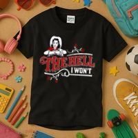 The Hell I Wont Shirt Country Style Girl Kids T-Shirt thumb 3