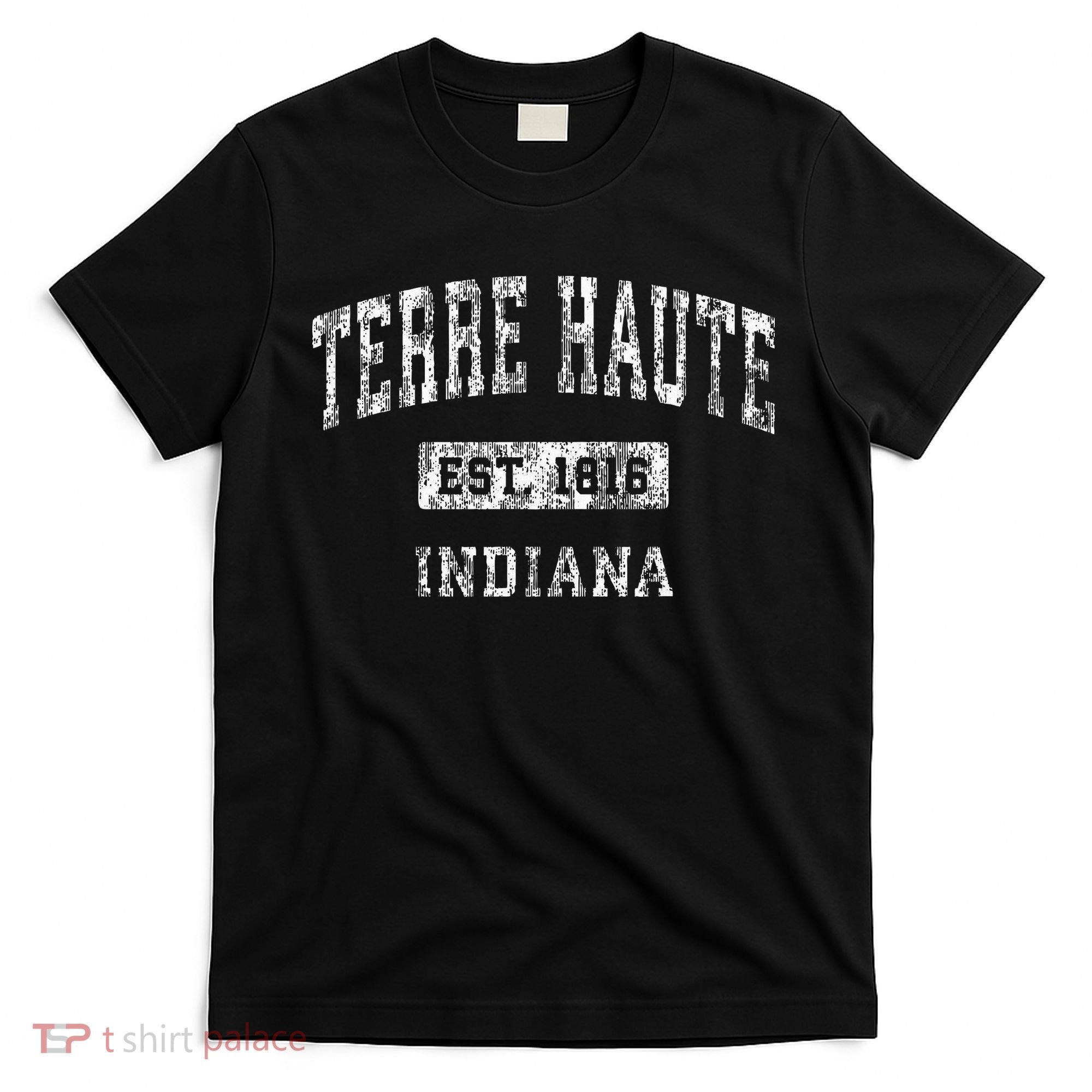 Terre Haute Indiana In Vintage Established Sports T-Shirt