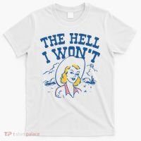 The Hell I WonT Vintage Western Rodeo Cowgirl T-Shirt thumb 0