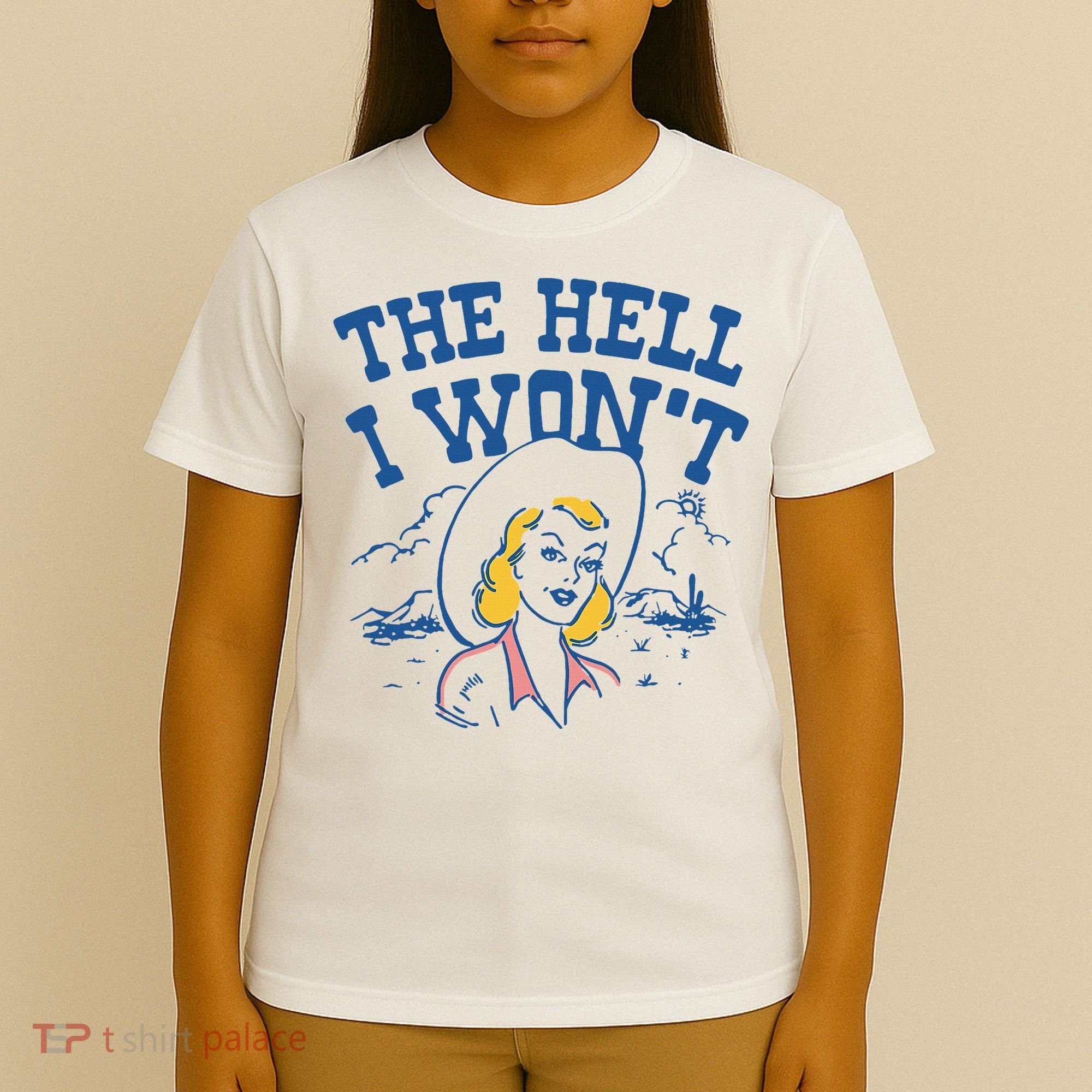 The Hell I WonT Vintage Western Rodeo Cowgirl T-Shirt
