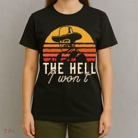 The Hell I Wont Quote Retro Vintage T-Shirt thumb 4
