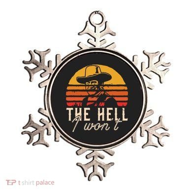 The Hell I Wont Quote Retro Vintage Ornament