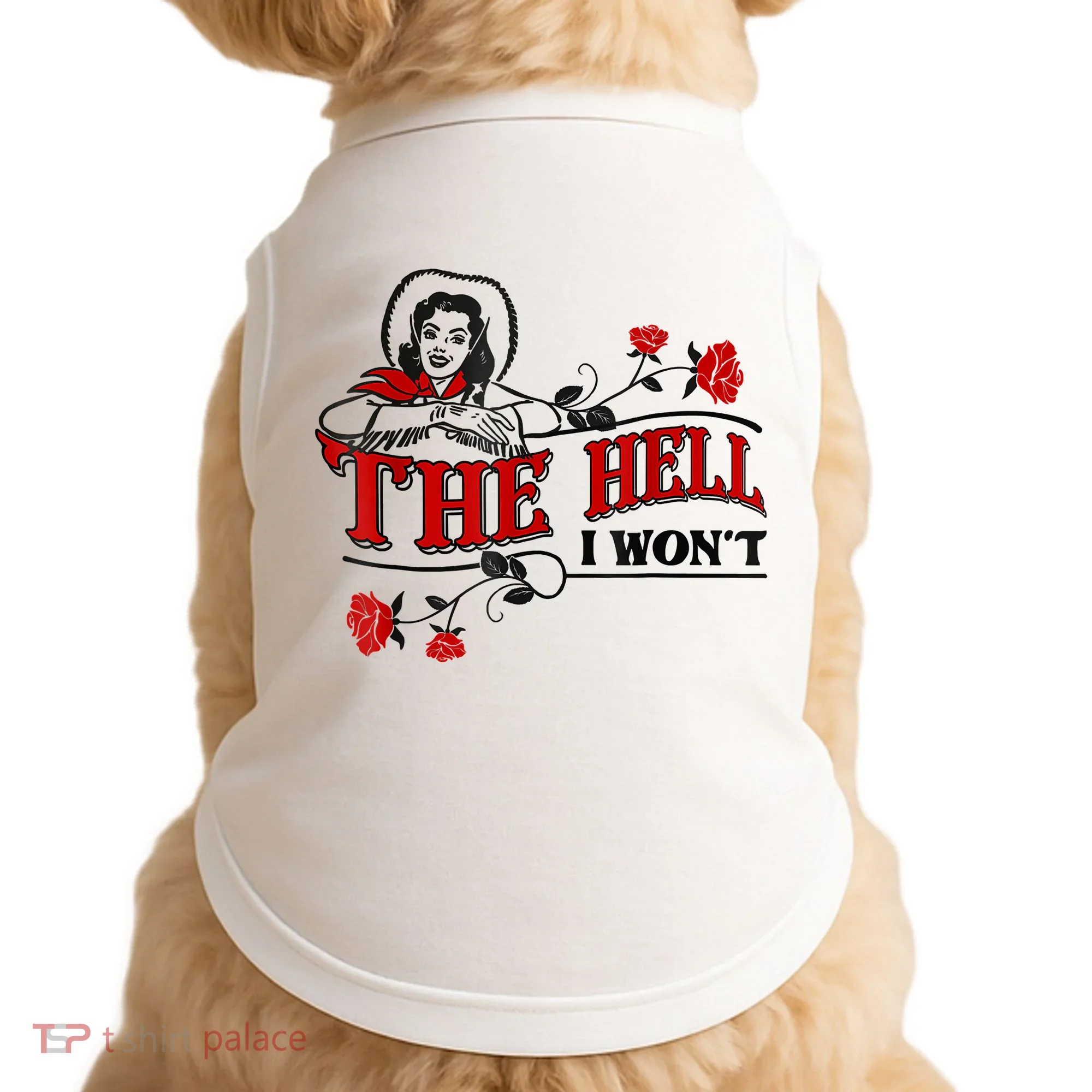 The Hell I Won't Flower Apparel For Life Doggie Tank