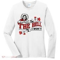 The Hell I Won't Flower Apparel For Life Women's Long Sleeve Shirt thumb 0