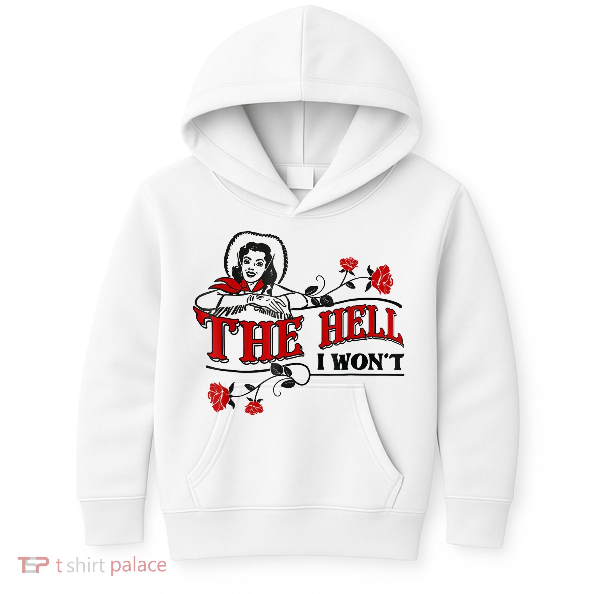 The Hell I Won't Flower Apparel For Life Kids Hoodie