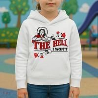 The Hell I Won't Flower Apparel For Life Kids Hoodie thumb 3
