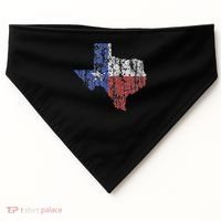 Texas Home I Love Texas The Lone Star State Texas USA-Made Doggie Bandana thumb 0