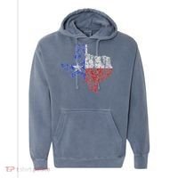 Texas Home I Love Texas The Lone Star State Texas Comfort Colors Garment-Dyed Hooded Sweatshirt thumb 0