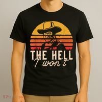 The Hell I Won't Quote Retro Vintage T-Shirt thumb 3