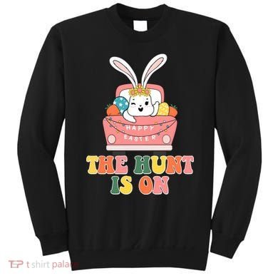 The Hunt Is On Easter Bunny Holiday Sweatshirt