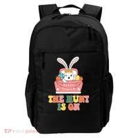 The Hunt Is On Easter Bunny Holiday Backpack thumb 0