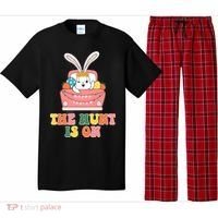 The Hunt Is On Easter Bunny Holiday Pajama Set thumb 0