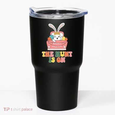 The Hunt Is On Easter Bunny Holiday Tumbler