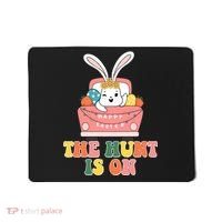 The Hunt Is On Easter Bunny Holiday Mousepad thumb 0