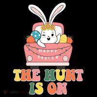 The Hunt Is On Easter Bunny Holiday Women's Tank Top thumb 5