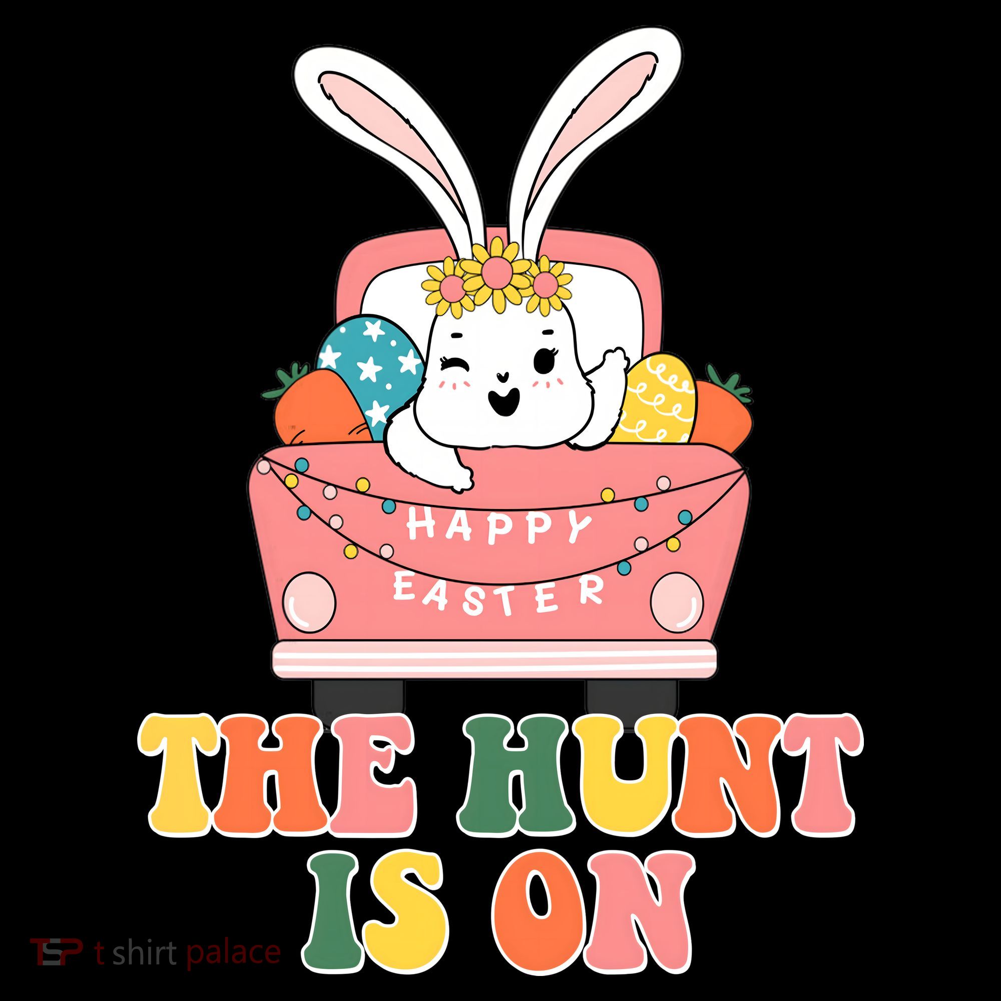 The Hunt Is On Easter Bunny Holiday Baby Bodysuit