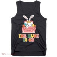 The Hunt Is On Easter Bunny Holiday Tank Top thumb 0