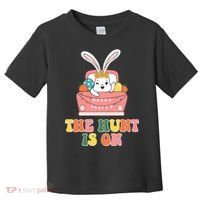 The Hunt Is On Easter Bunny Holiday Toddler T-Shirt thumb 0