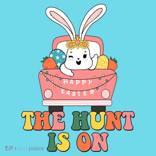 The Hunt Is On Easter Bunny Holiday T-Shirt