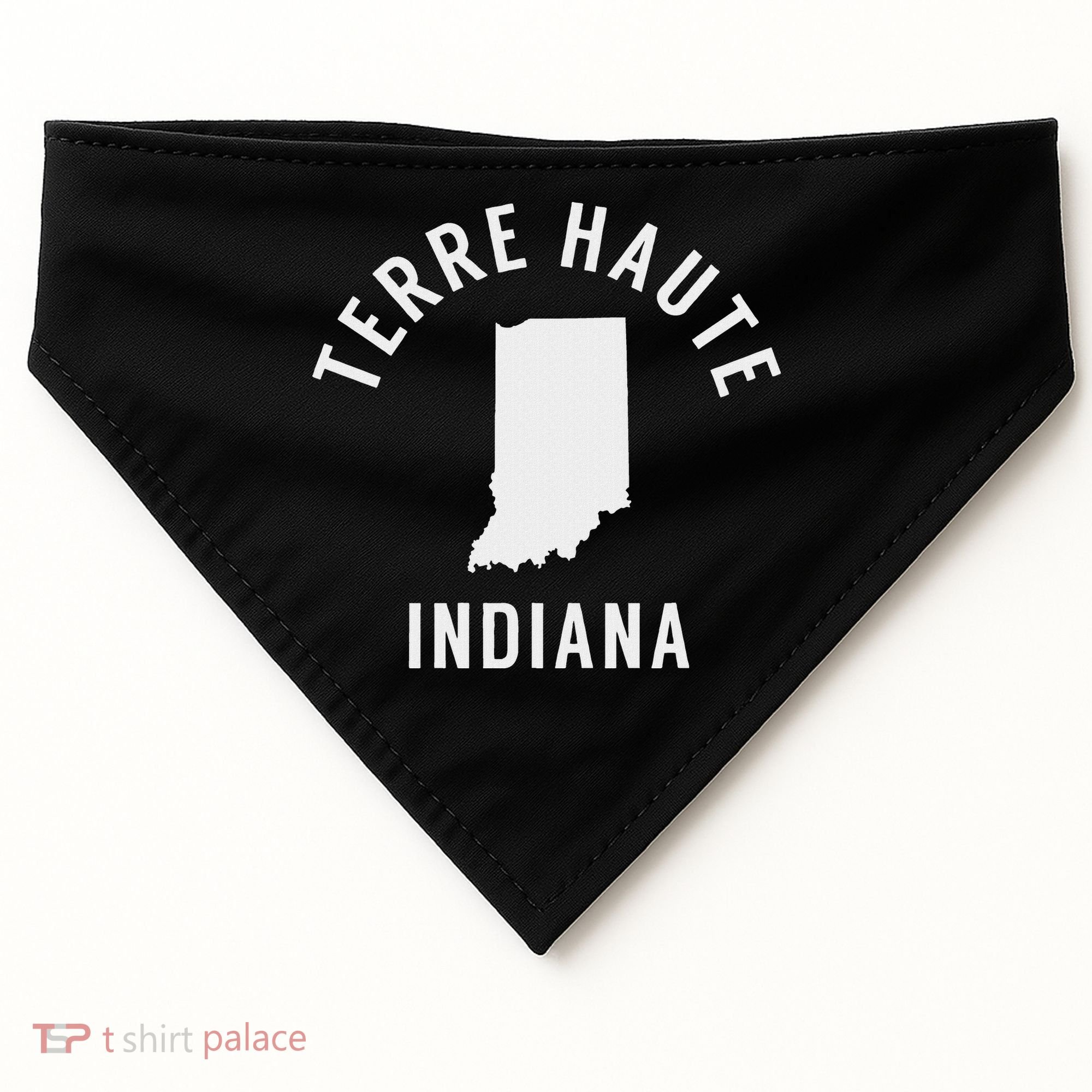 Terre Haute Indiana Souvenirs In USA-Made Doggie Bandana