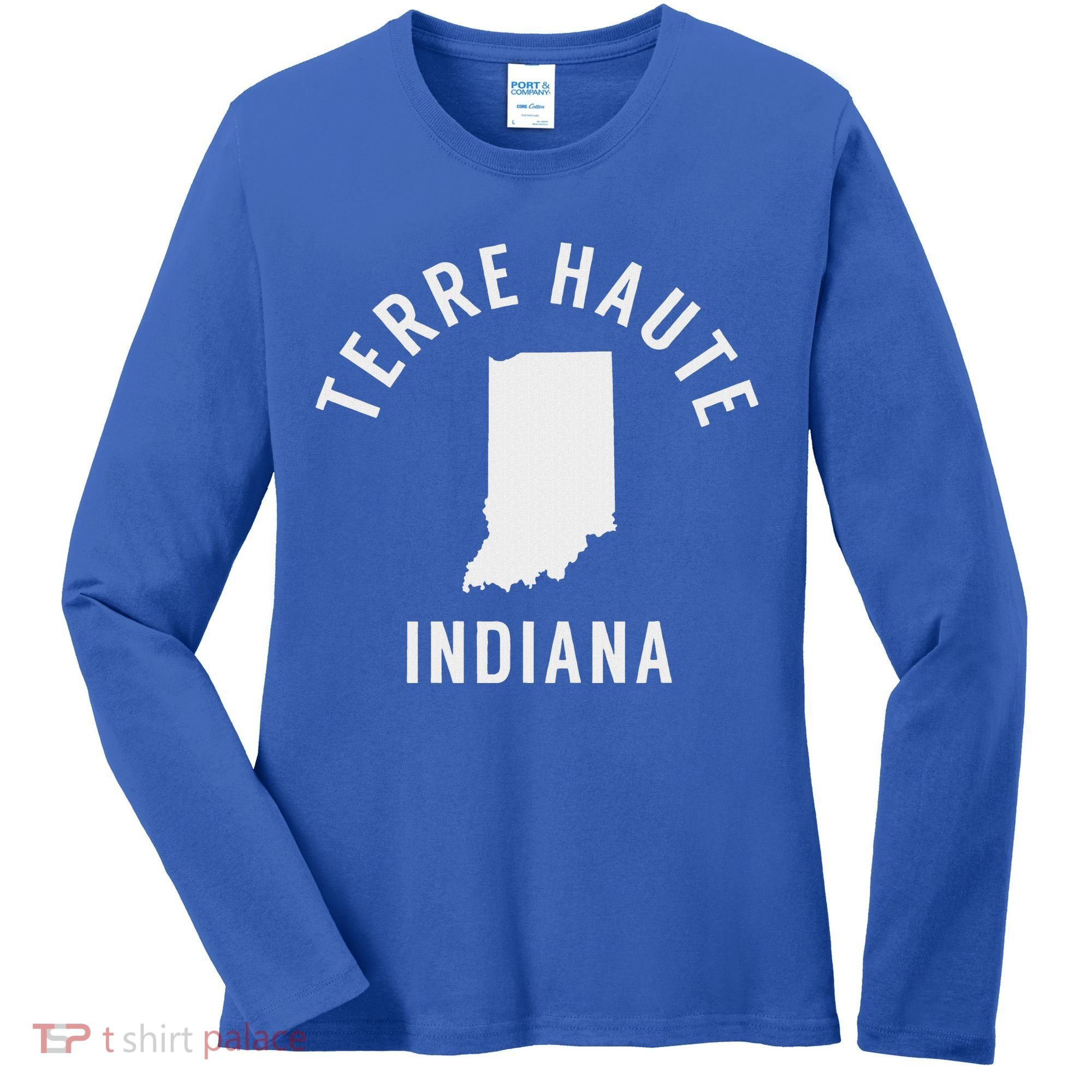 Terre Haute Indiana Souvenirs In Women's Long Sleeve Shirt