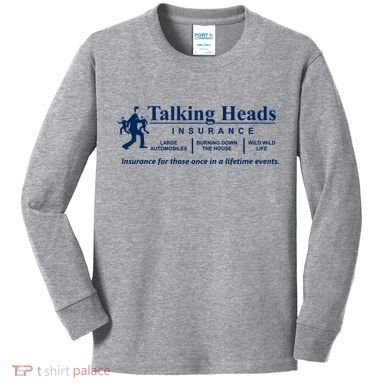 Talking Heads Insurance Kids Long Sleeve Shirt
