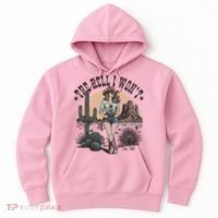 The Hell I WonT  Retro Western Cowgirl Hoodie thumb 0