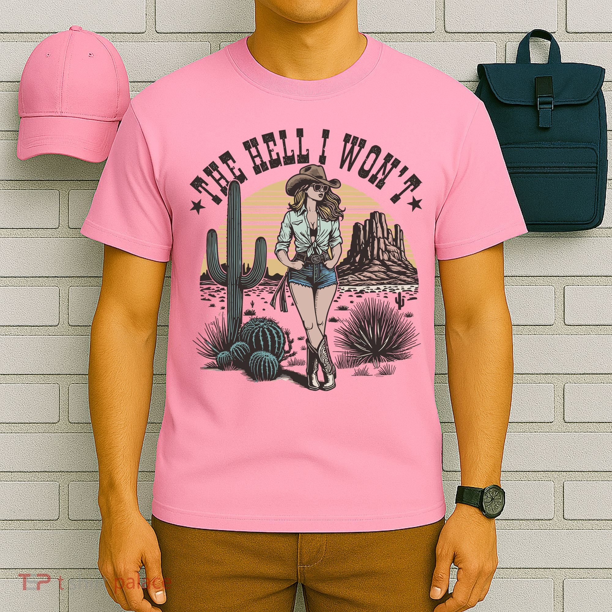 The Hell I WonT  Retro Western Cowgirl T-Shirt