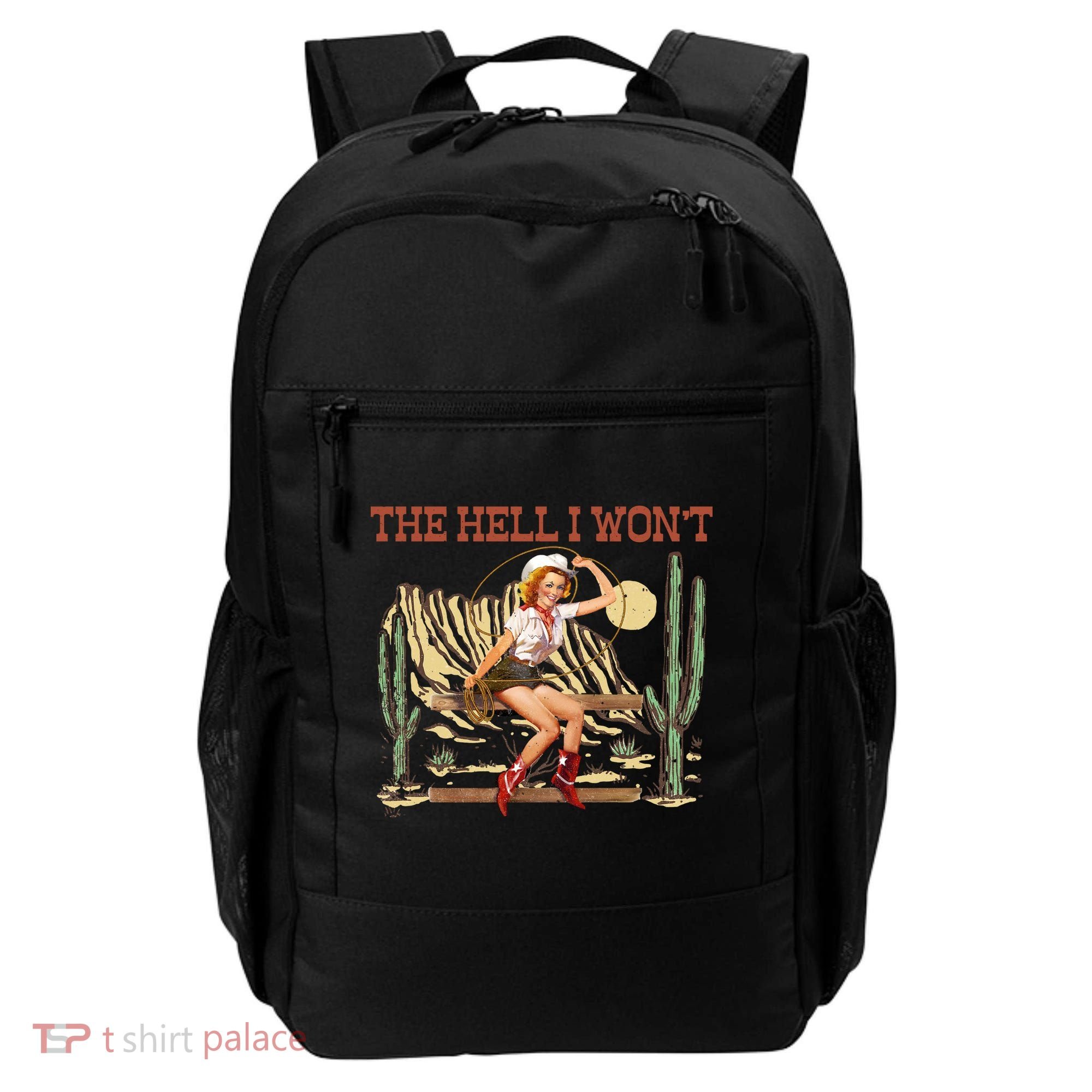 The Hell I WonT Retro Western Cowgirl Backpack