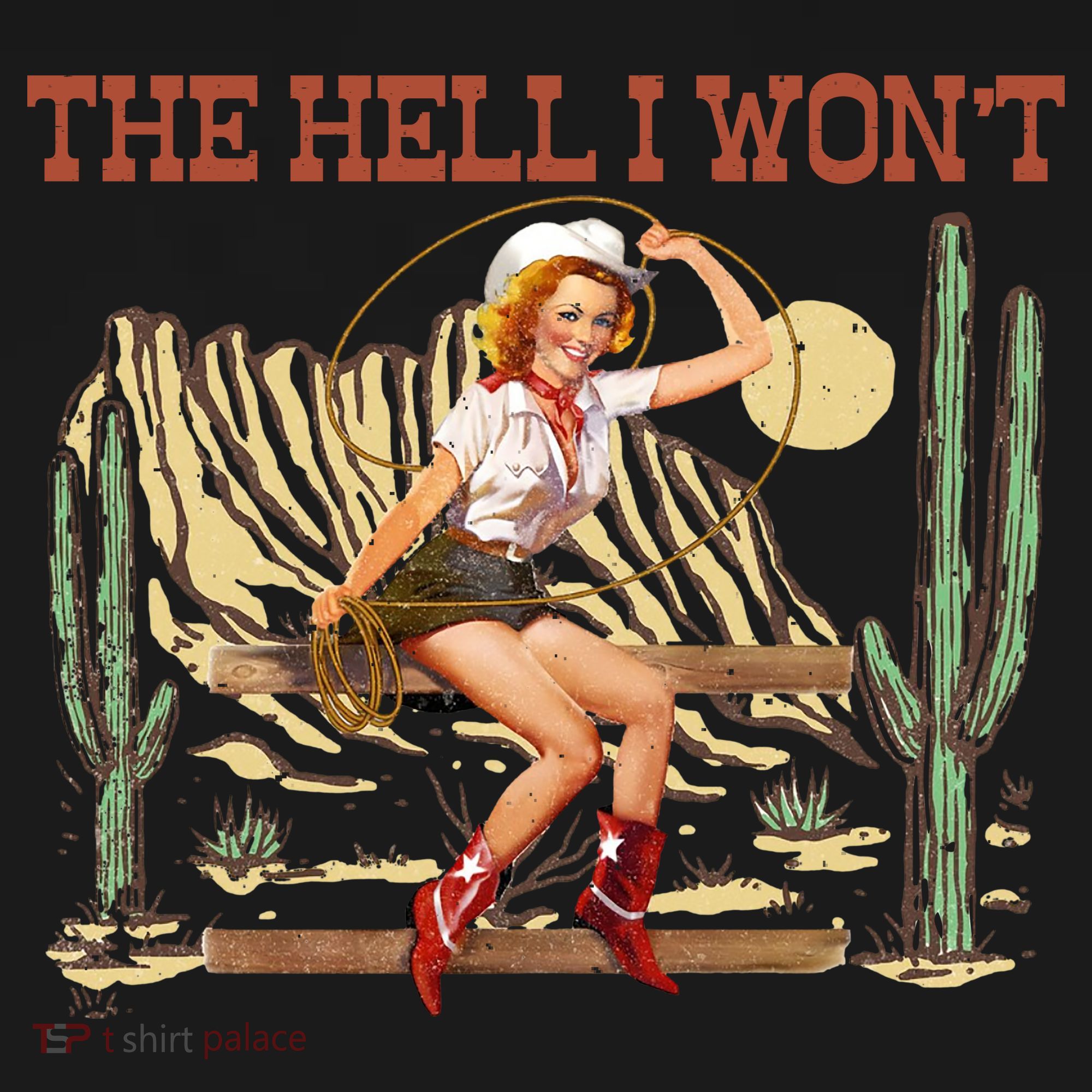 The Hell I WonT Retro Western Cowgirl Tote Bag