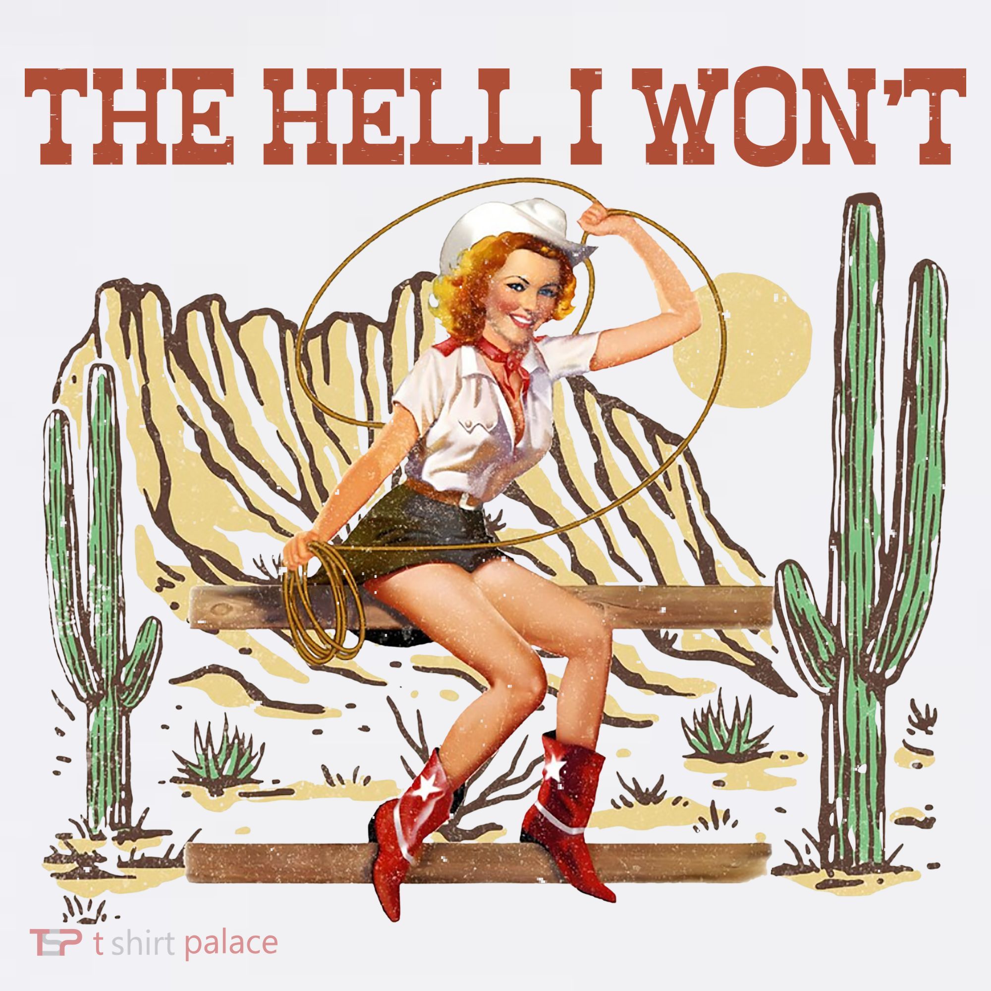The Hell I WonT Retro Western Cowgirl Women's Hoodie
